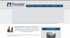 Desktop Screenshot of premierhousingmanagement.com