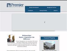 Tablet Screenshot of premierhousingmanagement.com